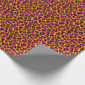 Colorful Leopard Print  Wrapping Paper Geschenkpapier (Ecke)