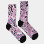 Colorful Leopard Skin Pattern Socks Socken (Rechts)