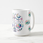 Colorful Libra Scales Zodiac Astrology Kaffeetasse (VorderseiteRechts)