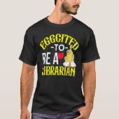 Colorful Librarian Easter Theme T-Shirt (Vorderseite)