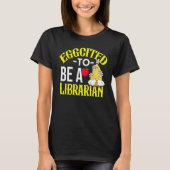 Colorful Librarian Easter Theme T-Shirt (Vorderseite)