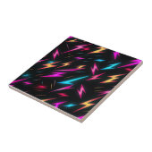 Colorful Lightning Bolt Pattern Fliese (Seite)
