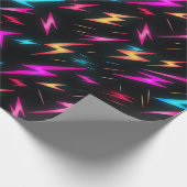 Colorful Lightning Bolt Pattern Geschenkpapier (Ecke)