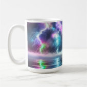 Colorful Lightning Strike Kaffeetasse (Links)