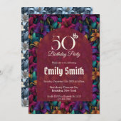 Colorful Lilies Accent Daughter’S Birthday Einladung (Vorne/Hinten)