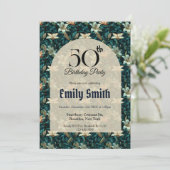 Colorful Lilies Sparkle 10Th Birthday Einladung (Stehend Vorderseite)