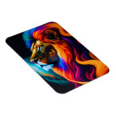 Colorful Lion Face Art Magnet (Rechte Seite)