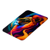 Colorful Lion Face Art Magnet (Linke Seite)