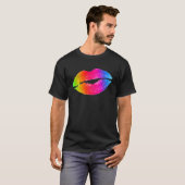 Colorful Lips Lipstick Makeup T-Shirt (Vorne ganz)