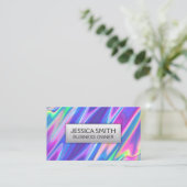 Colorful Liquid Business Card Visitenkarte (Stehend Vorderseite)
