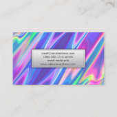 Colorful Liquid Business Card Visitenkarte (Rückseite)