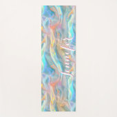 Colorful Liquid Iridescent Pastel Holographic Yogamatte (Vorderseite)