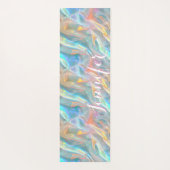 Colorful Liquid Iridescent Pastel Holographic Yogamatte (Rückseite)