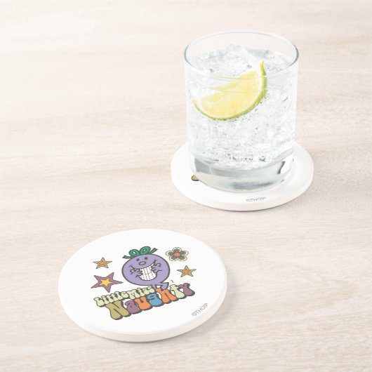 Colorful Little Miss Naughty Sandstein Untersetzer (Seite)