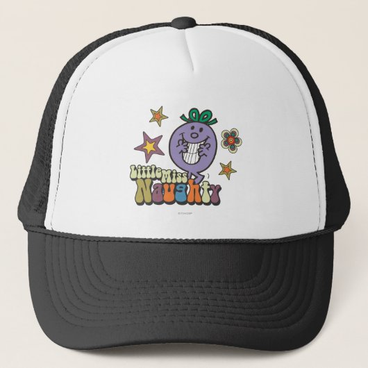 Colorful Little Miss Naughty Truckerkappe (Vorderseite)