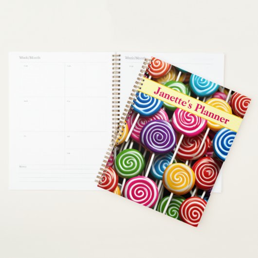 Colorful Lollipop candy Pattern Planer (Anzeige)