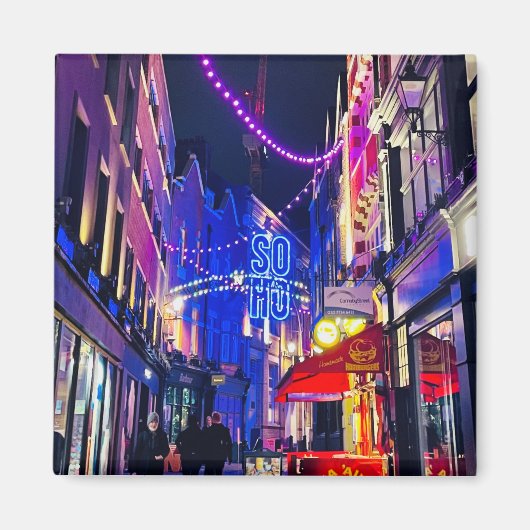 Colorful London Magnet Soho, England (Vorne)