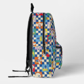 Colorful LOONEY TUNES™ Checker Toss Pattern Bedruckter Rucksack (Links)