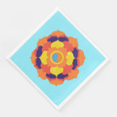 Colorful Lotus Blume Yin & Yang Mandala Serviette (Ecke)