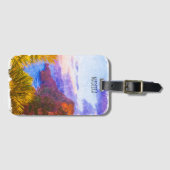 Colorful Madeira Portugal Landschaft Reisen Gepäckanhänger (Vorderseite (Horizontal))