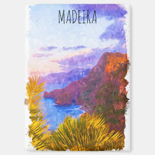 Colorful Madeira Portugal Landschaft Reisen Magnet