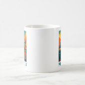Colorful Madrid Spanien Vintage Reise Kaffeetasse (Mittel)