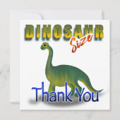 Colorful Mail Carrier Dinosaurier Danke, Flachcard (Vorderseite)