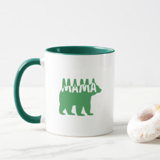 Colorful Mama Bear Silhouette Art Tasse