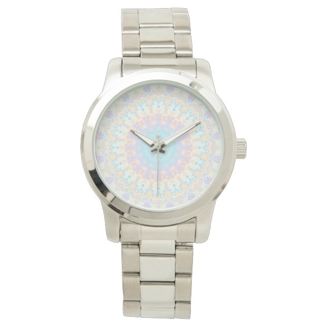 Colorful Mandala Armbanduhr (Vorderseite)