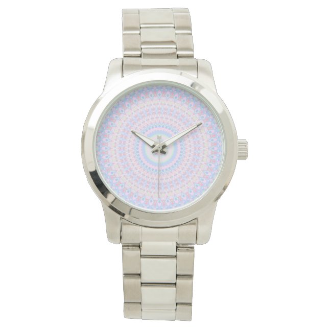 Colorful Mandala Armbanduhr (Vorderseite)