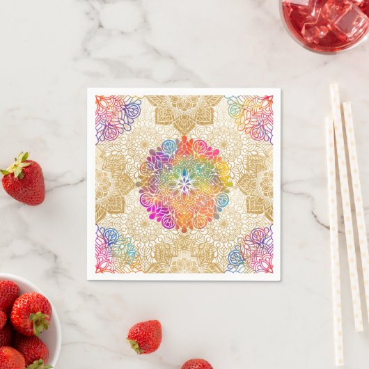 Colorful Mandala Art Serviette (Beispiel)