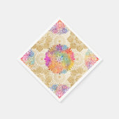 Colorful Mandala Art Serviette (Ecke)