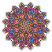 Colorful Mandala Aufkleber (Vorderseite)