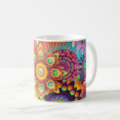 Colorful Mandala Coffee Mag Kaffeetasse (VorderseiteRechts)
