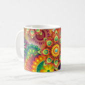 Colorful Mandala Coffee Mag Kaffeetasse (Vorderseite Links)