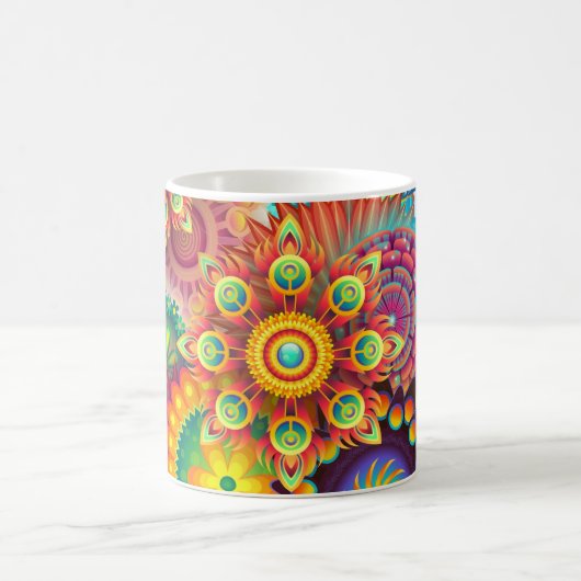 Colorful Mandala Coffee Mag Kaffeetasse (Mittel)