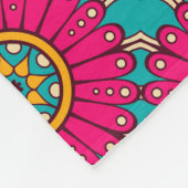 Colorful Mandala Fleecedecke (Ecke)
