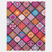 Colorful Mandala Fleecedecke (Vorderseite)