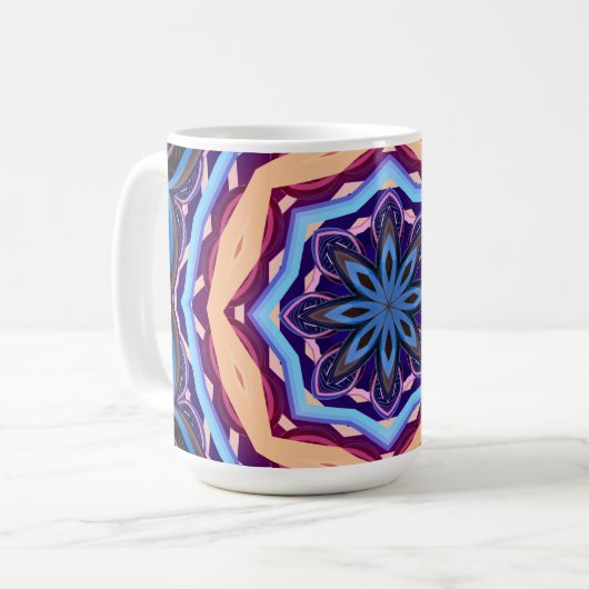 Colorful Mandala Kaffeetasse (Vorderseite Links)