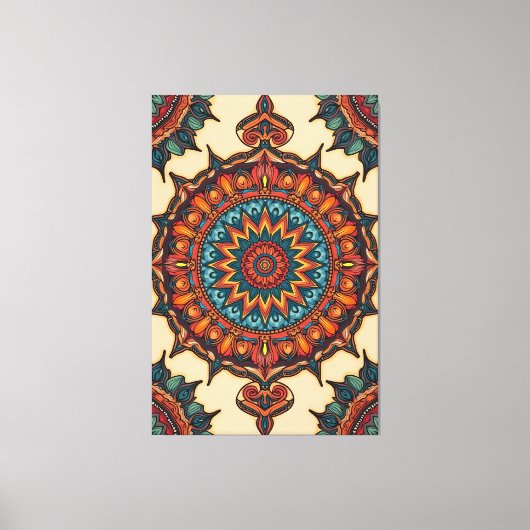 Colorful Mandala Leinwanddruck (Vorderseite)