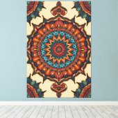 Colorful Mandala Leinwanddruck (Insitu (Holzboden))