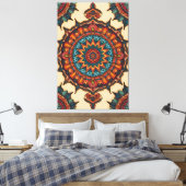 Colorful Mandala Leinwanddruck (Insitu (Schlafzimmer))