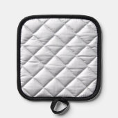 Colorful mandala-patterned pot holder with black  topflappen (Rückseite)