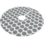 Colorful Mandala Polyester Weihnachtsbaumdecke (Schrägansicht)