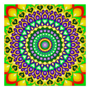 Colorful Mandala Poster