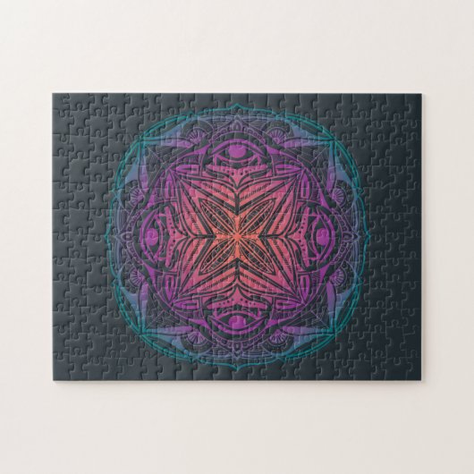 Colorful Mandala Puzzle (Horizontal)