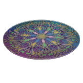 Colorful Mandala Round Cutting Board Schneidebrett (Ecke)