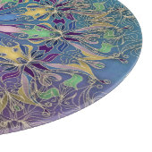 Colorful Mandala Round Cutting Board Schneidebrett (Ecke)