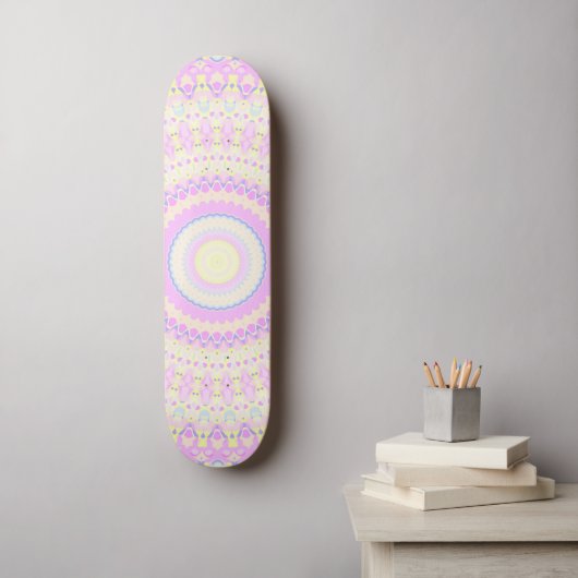 Colorful Mandala Skateboard (Wandkunst)