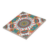 Colorful Mandala Tile | Floral Boho Design Fliese (Seite)